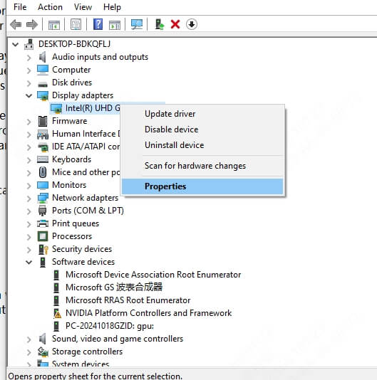 display-driver-properties