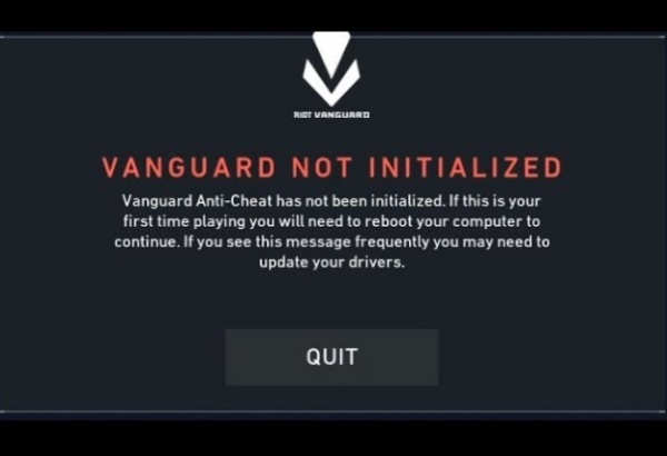 vanguard-not-initialized
