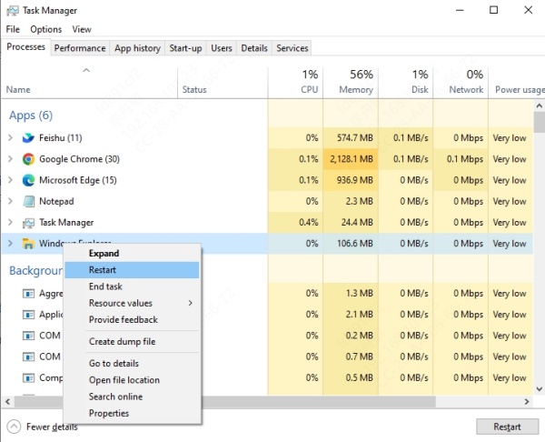 restart-windows-explorer