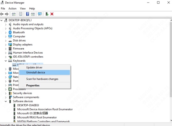 uninstall-keyboard-driver