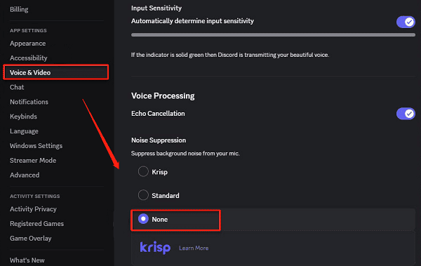 disable-discord's-noise-suppression