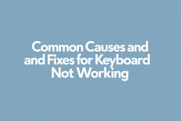 Keyboard Not Working