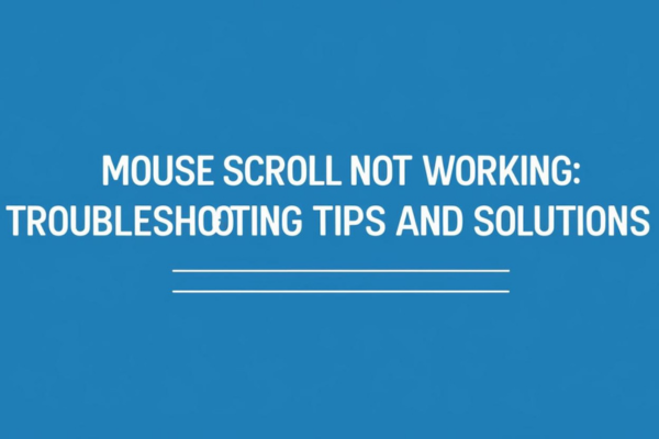 mouse scroll not working