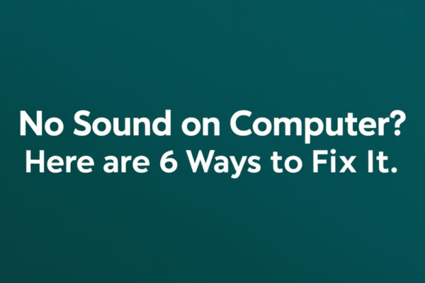 no sound on computer
