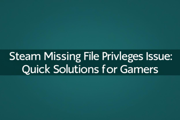 steam missing file privileges
