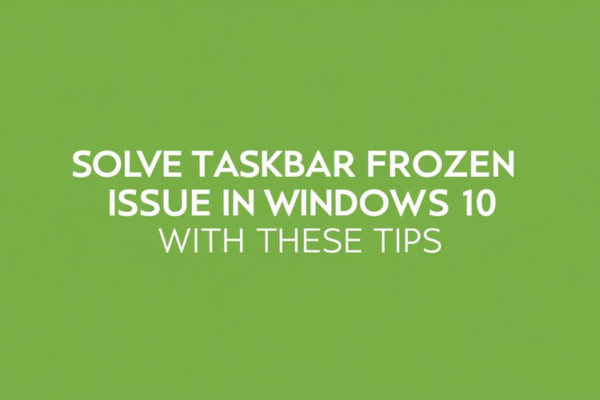taskbar frozen