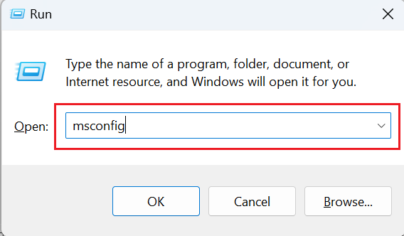 msconfig