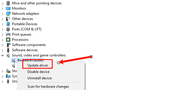 select-update-driver
