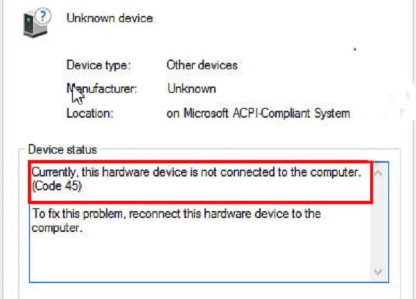 fix-printer-code-45-error