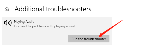 run-audio-troubleshooter