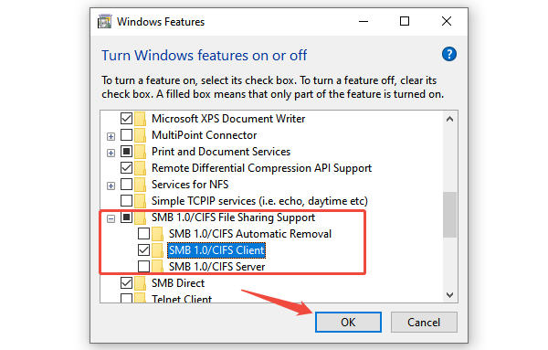 enable-SMB-1.0/CIFS-client enable-SMB-1.0/CIFS-client