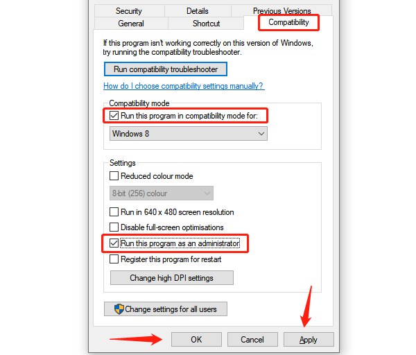 change-game-compatibility-settings