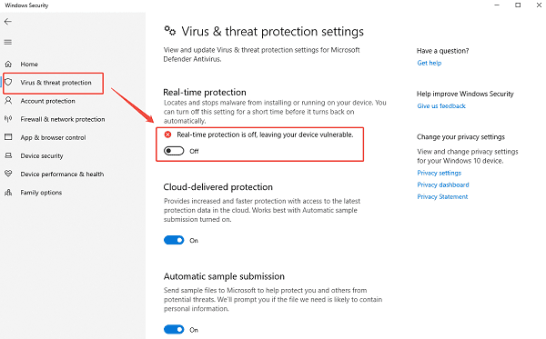 disable-Windows-Defender-Real-time-protection