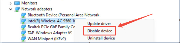 select-disable-device