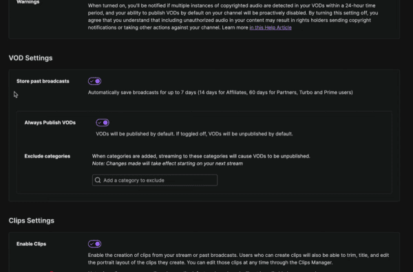 enable-vod-storage enable-vod-storage