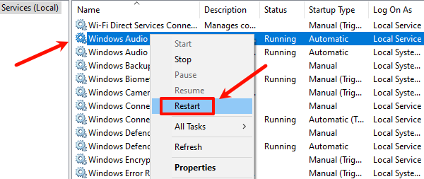 restart-windows-audio-services restart-windows-audio-services