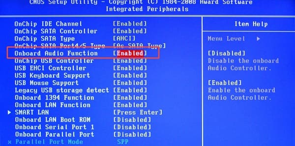 enable-onboard-audio enable-onboard-audio