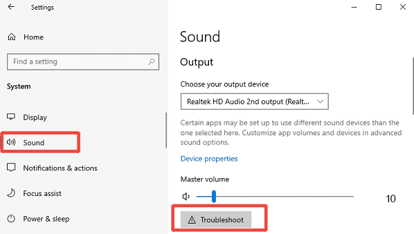 run-audio-troubleshooter