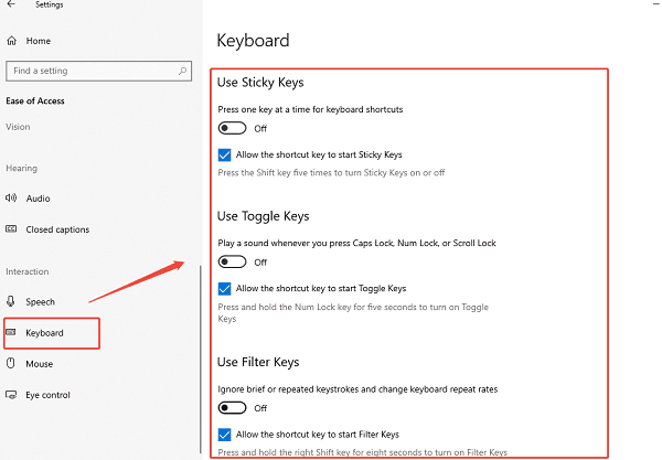 check-windows-keyboard-settings