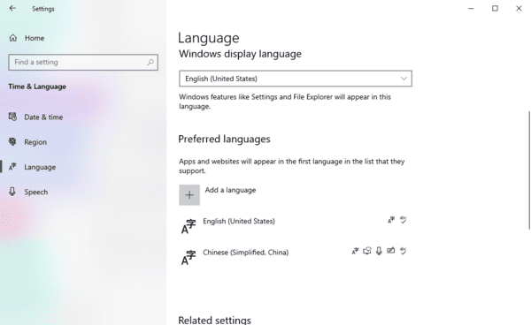 language
