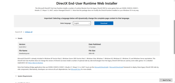 download-microsoft-directx