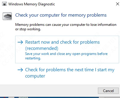 windows-memory-diagnostic